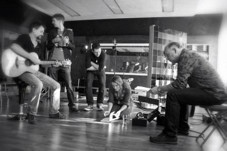 sarah on the floor in control room